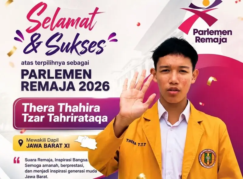 Santri Amanah Muhammadiyah Tasikmalaya Tembus Senayan, Thera Thahira Lolos Parlemen Remaja 2026