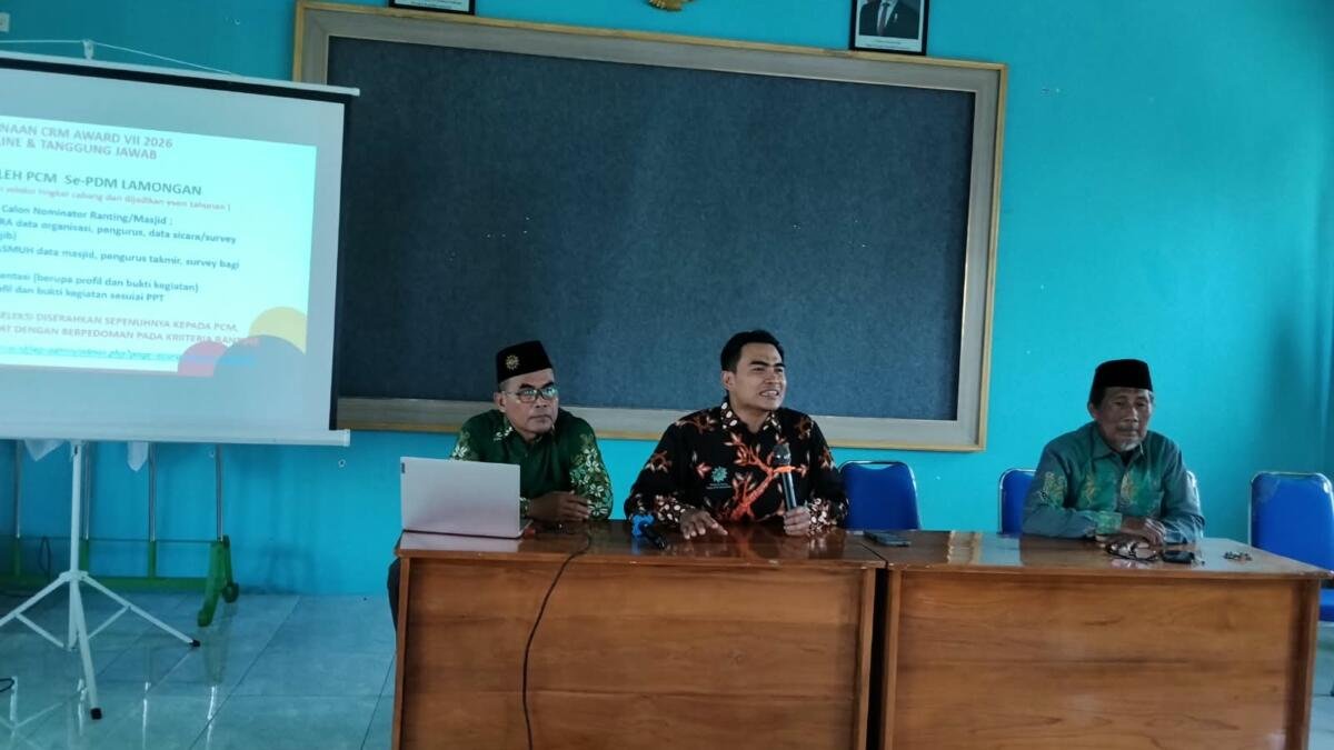 Kejar Ketertinggalan, PCM Solokuro Gelar Bimtek SICARA-SIMASMUH dan Sosialisasi CRM Award VII