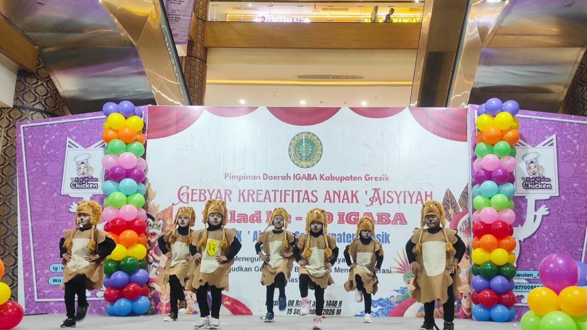 Sorot Mata Bangga Orang Tua, 7 siswa TK Aisyiyah 38 Driyorejo Tampil Percaya Diri dan Memukau di Atrium Gress Mall
