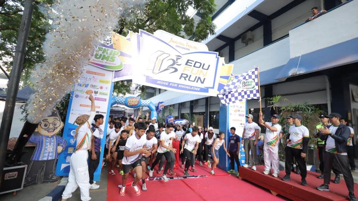 Pelari Jawa Barat Jadi First Finisher Edu Fun Run FKIP UMS 2026