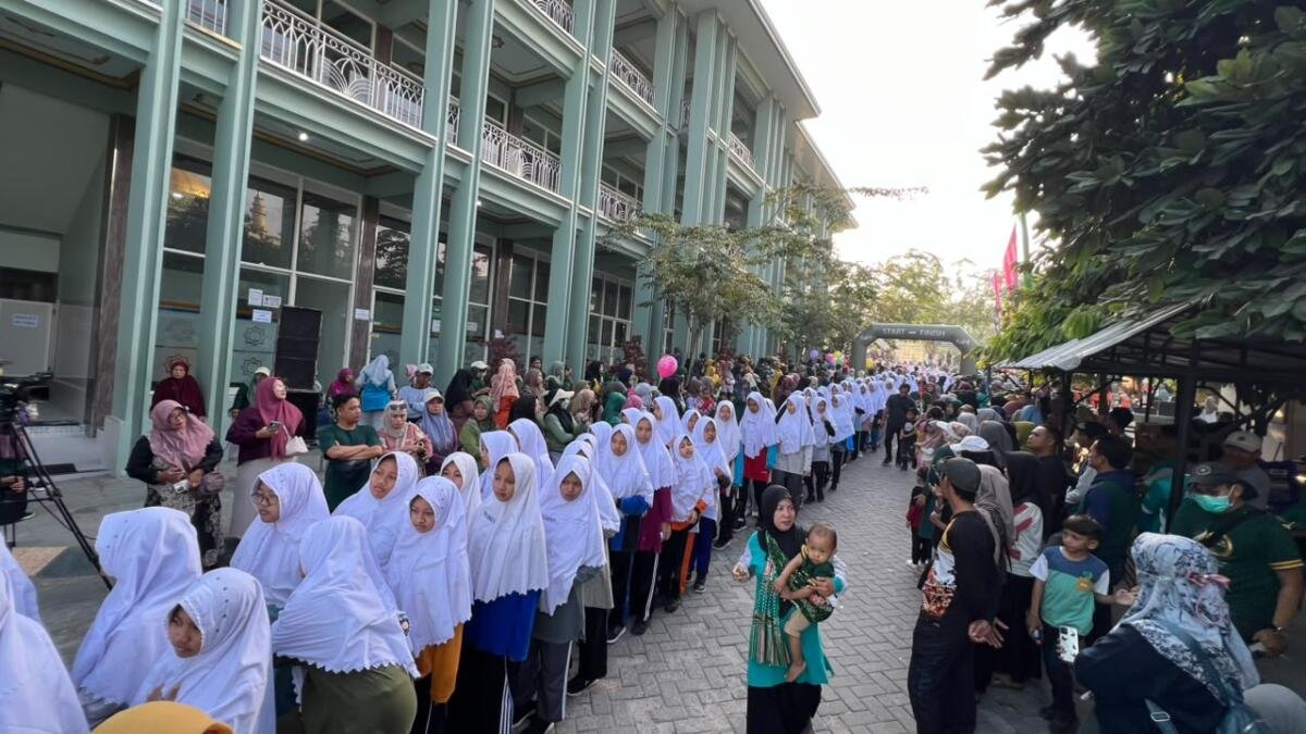 Jalan Santai Masyan 4 Dasawarsa Al-Ishlah Banjir Peserta, Hadiah 40 Juta dan 4.000 Sego Muduk Ludes