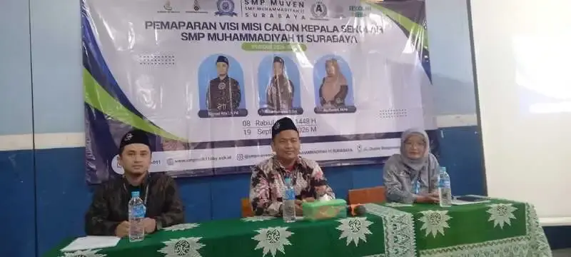 Pemaparan Visi Misi Calon Kepala SMP Muhammadiyah 11 Surabaya Periode 2026-2030 Hadirkan Semangat Baru