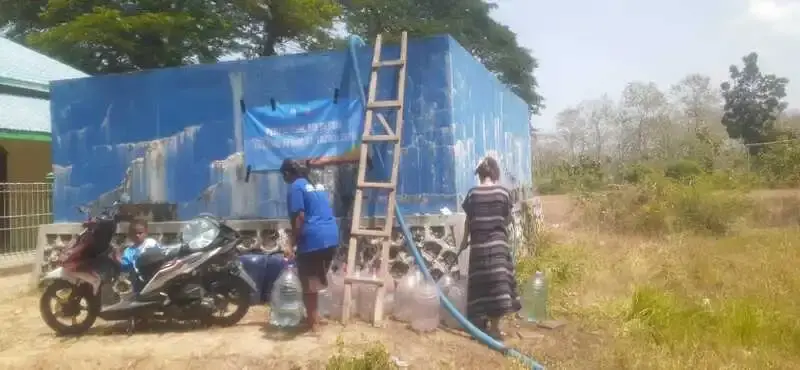 Lazismu At-Tajdid Salurkan 5.000 Liter Air Bersih di Temengeng