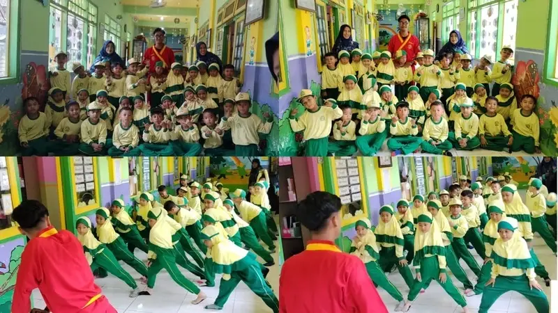 Dengan Iman dan Akhlak, Anak-Anak TK ABA 07 Tumbuh Kuat Bersama Tapak Suci