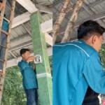 Mahasiswa Teknik Elektro UMG Pasang Lampu Otomatis di Makam Mbah Sentono