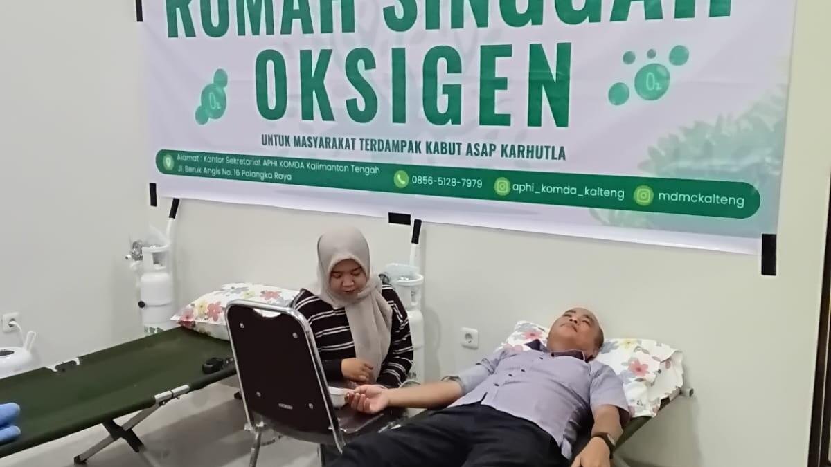 MDMC dan APHI Buka Rumah Singgah Oksigen Gratis bagi Warga Terdampak Kabut Asap