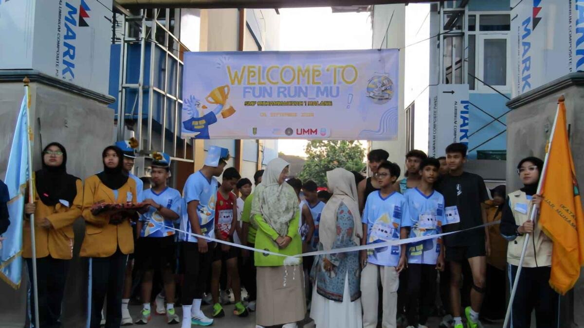 Mengikuti Fun Run Mu IPM SMP Muhammadiyah 1 Kota Malang