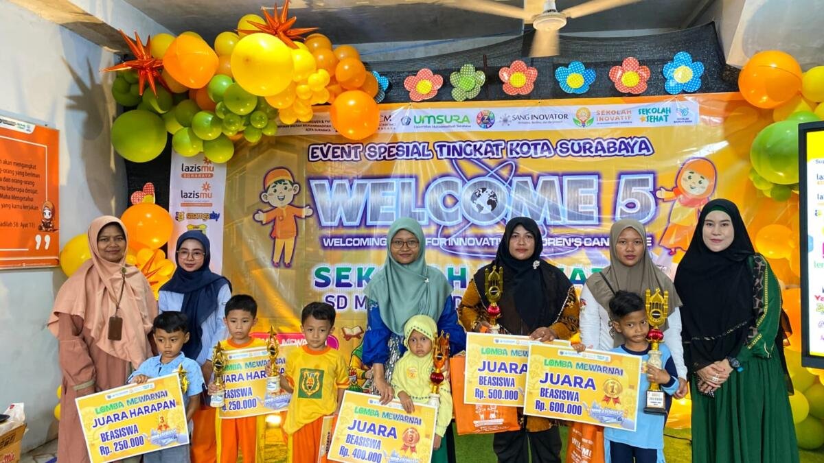 Meriahnya Welcome 5 Sekolah Inovatif Jagir, Diikuti 160 Siswa TK