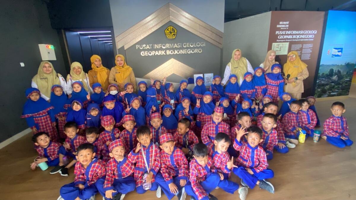 PAUD ABA Percontohan Ajak 150 Anak Mengenal Geopark Bojonegoro
