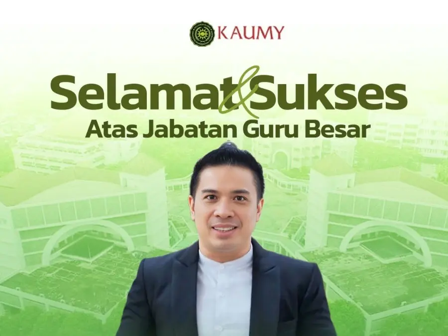 PP KAUMY Sampaikan Selamat atas Raihan Jabatan Guru Besar Prof. Yordan Gunawan