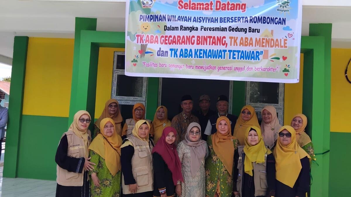 PW Aisyiyah Aceh Resmikan TK ABA Gegarang dan Perkuat Layanan Sosial di Aceh Tengah