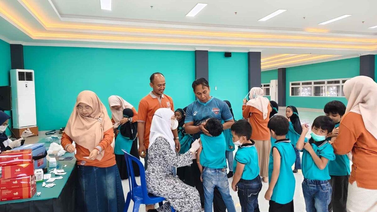 SD Mumtaz Cegah Campak dan Rubella Lewat Imunisasi MR