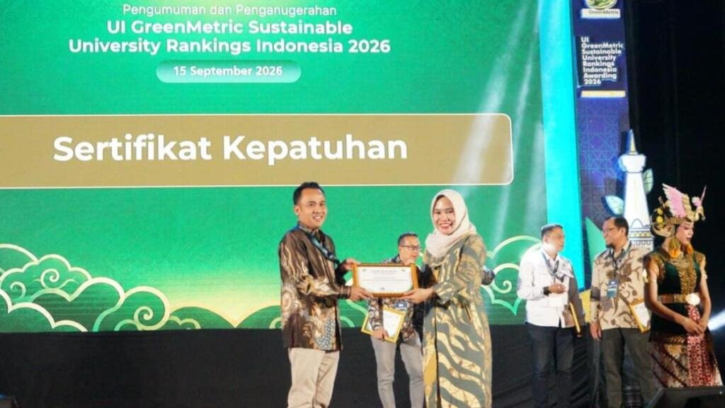 Umsura Raih Dua Penghargaan UI GreenMetric 2026, Peserta Baru Terbaik di Indonesia. Foto: Istimewa/PWMU.CO