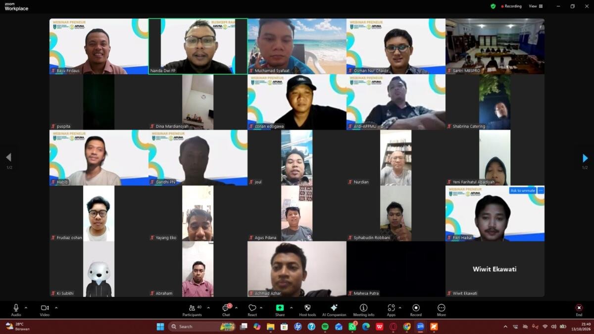APPMU dan APUNA Sidoarjo Siapkan Bantuan Modal UMKM Rp6 Juta
