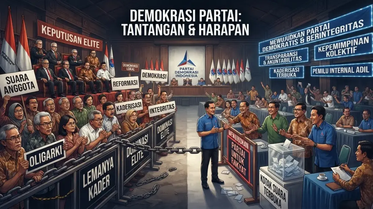 Demokrasi di Luar, Oligarki di Dalam: Siapa Sebenarnya yang Berkuasa di Partai Politik?