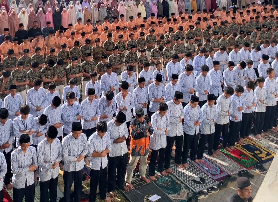 Doa Santri untuk Negeri, 630 Warga SMP Muhammadiyah 8 Batu Gelar Shalat Istisqa’