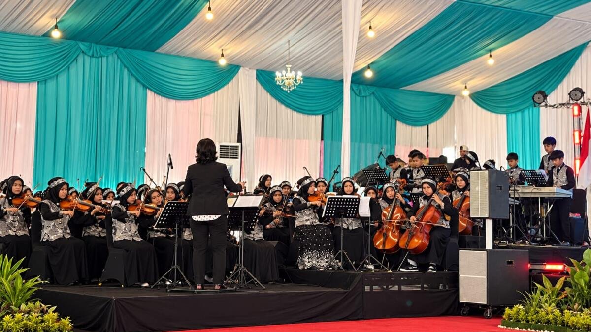 Harmoni Orkestra Meriahkan Peresmian Gedung Baru SD Mumtaz