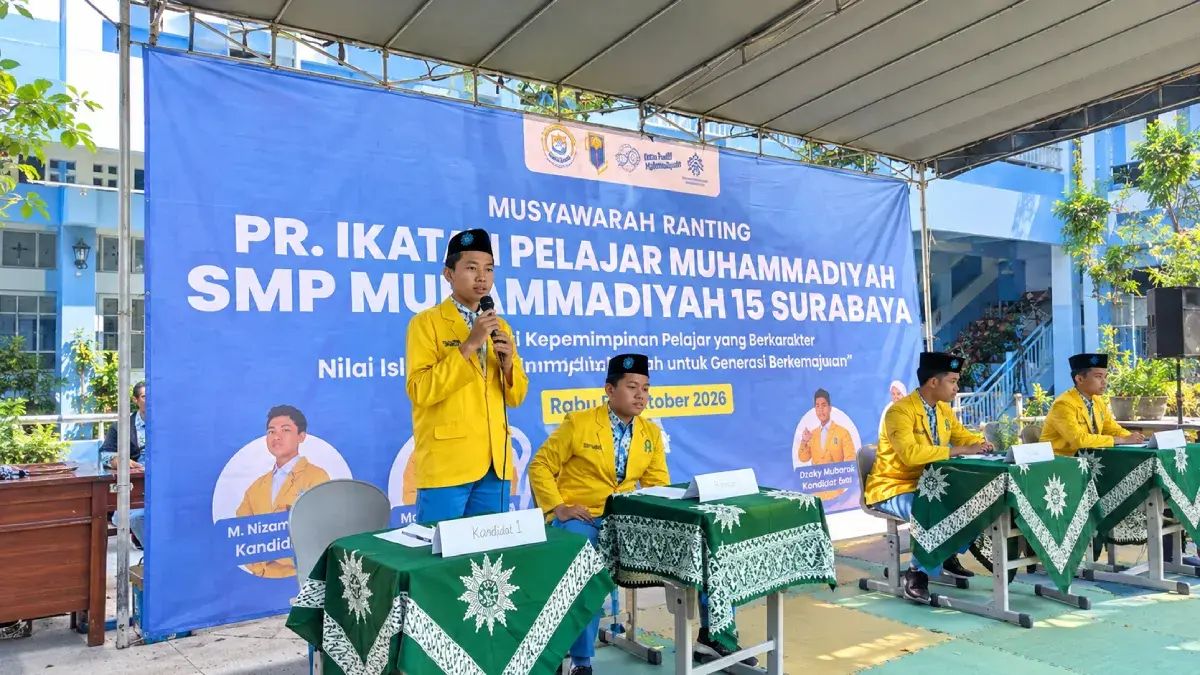 Irdina Hafiy Terpilih Jadi Ketua Umum PR IPM SMP Muhammadiyah 15 Surabaya