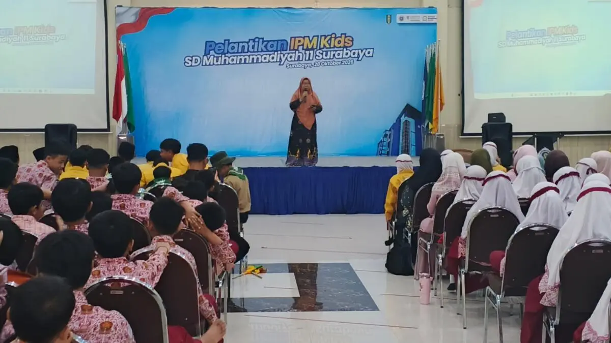 Bertepatan dengan Hari Sumpah Pemuda, SD MuhlaS Lantik Pengurus IPM Kids 2026–2027