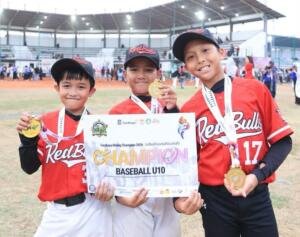 Tiga Siswa Mudipat Bawa Redbulls U10 Juara Baseball SRC 2026