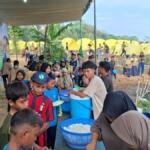 Antre Makan Jampanal HW Jatim, Peserta Belajar Sabar dan Tertib