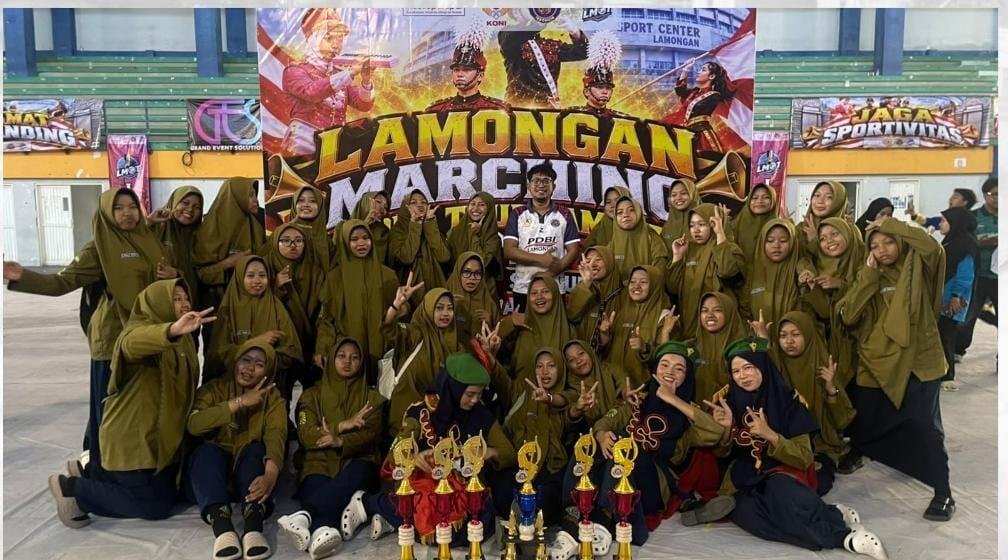 Debut Tingkat Jawa Timur, Drumband Gema Nada Al Mizan Putri Borong Enam Juara di Marching Open Tournament 2026
