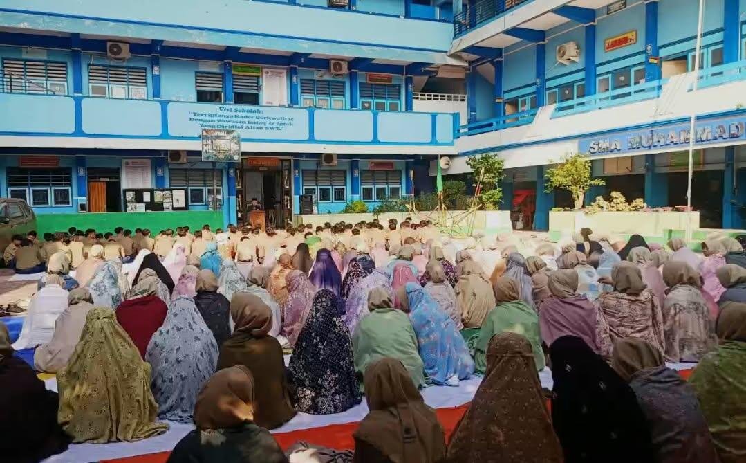 SMA Muh1ba Ajak Warga Sekolah Perbanyak Istighfar Lewat Shalat Istisqa’