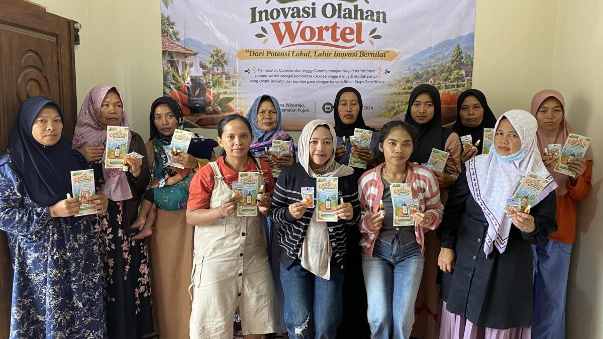 Mahasiswa PPG UMM Sulap Wortel Sortiran Pujon Jadi Permen Jelly dan Skincare