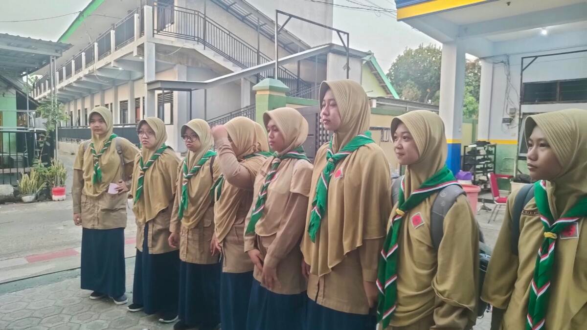 6,5 Kilometer Menembus Alam, Dewan Pasukan Qobilah SMP MBS Jombang Tanamkan Cinta Lingkungan