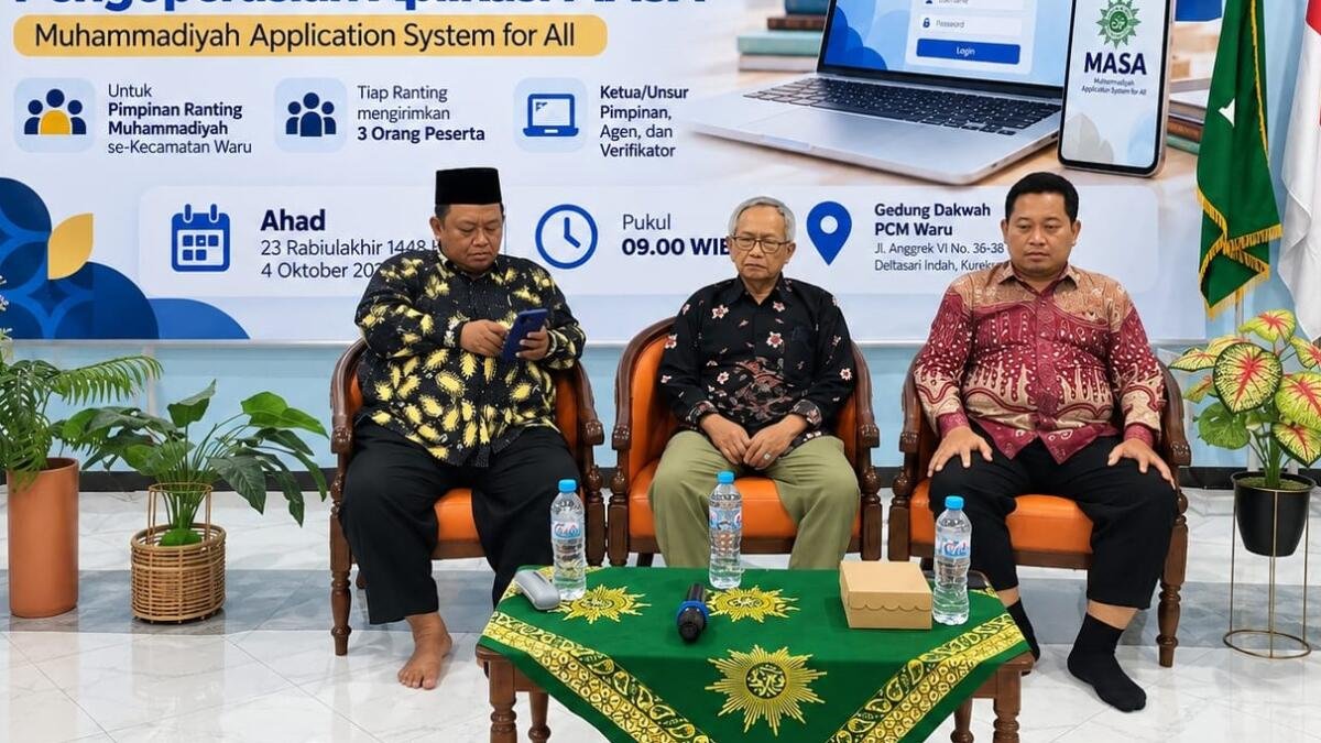 PCM Waru Gelar Bintek Satumu dan Masa, Perkuat Transformasi Digital Organisasi
