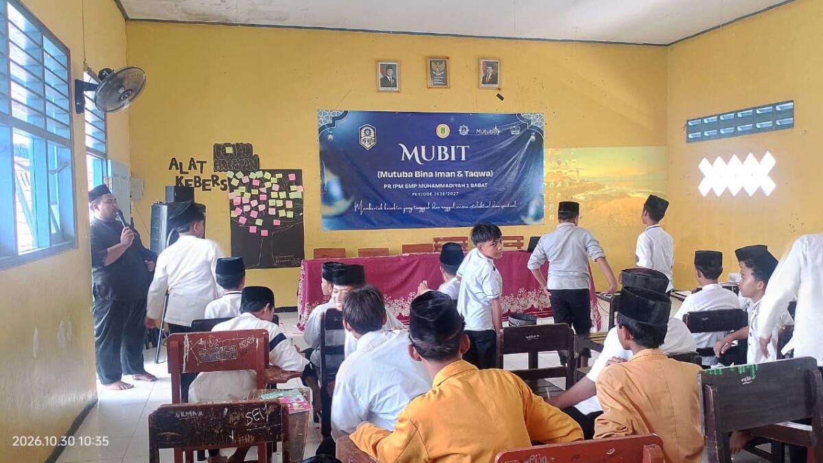 Perkuat Keimanan Siswa, SMP Muhammadiyah 1 Babat Lanjutkan Program MUBIT