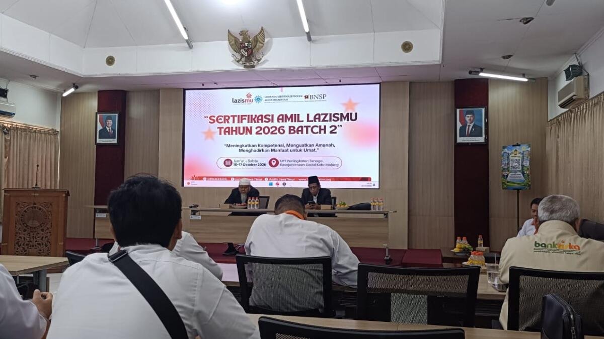 Lazismu Jatim Targetkan 100 Amil Bersertifikat, 36 Peserta Ikuti Uji Kompetensi
