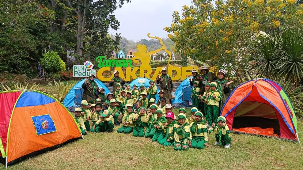 Mengikuti Jelajah Ceria Pandu Tunas Athfal Kelompok B TK ABA 07 Padangnbandung