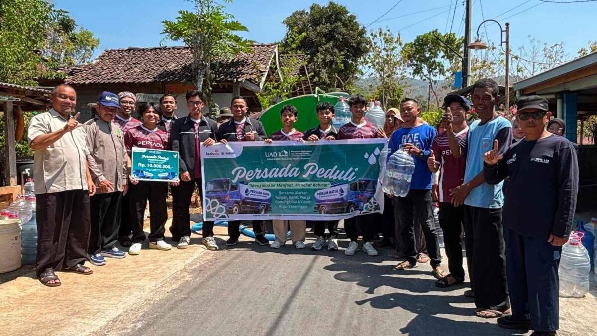 Persada UAD Salurkan Donasi Rp10 Juta untuk Bantu Warga Terdampak Kekeringan di Gunungkidul