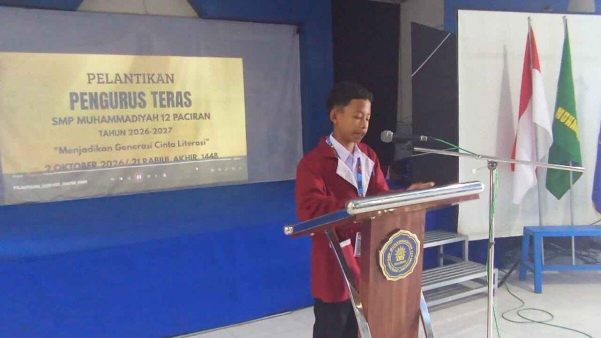 Sekretaris Teras Rasya Athaya Mohon Bimbingan Dewan Guru Usai Pelantikan